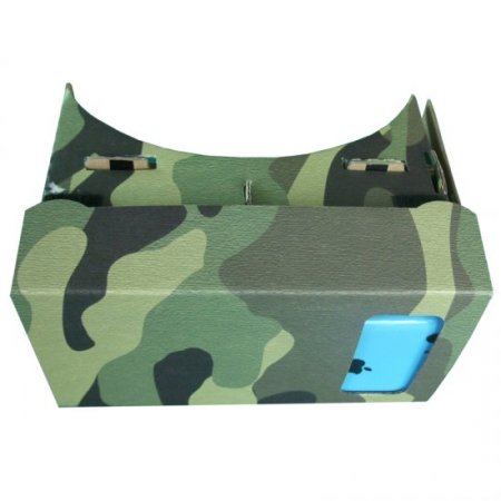 DIY Google Cardboard Virtual Reality 3D Camouflage Skin version Glasses for Smartphones