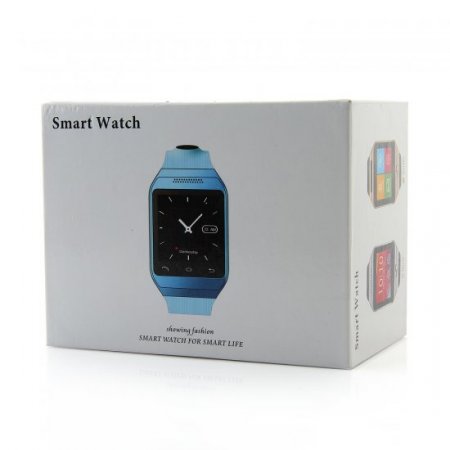 S39 Smart Watch Phone 1.54 Inch Touch Screen Bluetooth Camera FM Black+Silver