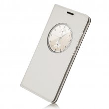 Original Protective Case S-View Flip Cover for DOOGEE Iron Bone DG750 Smartphone White