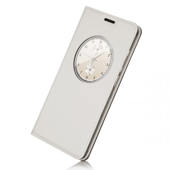 Original Protective Case S-View Flip Cover for DOOGEE Iron Bone DG750 Smartphone White