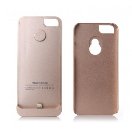 2200mAh Rechargeable External Battery Case Power Bank for iPhone 5/5S/5C Gold