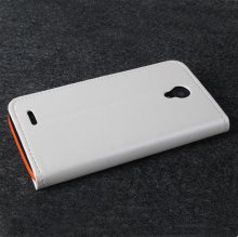 Protective PU Leather Flip Case for JIAYU G2F Smartphone White