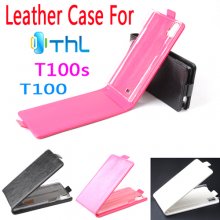 Protective Leather Flip Case Cover for THL T100 T100S Smartphone 3-color