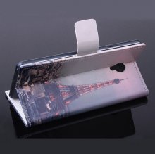 Fashion Painting Tower Flip Cover Stand Case For Doogee DG550 Smartphone