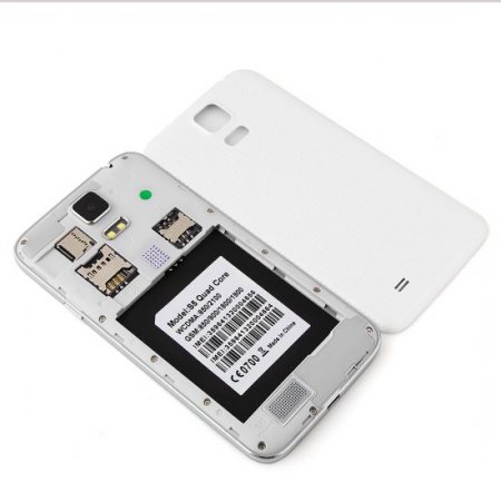 Haipai S5 Smartphone Android 4.4 1GB 4GB MTK6582 5.0 Inch Gesture Sensing OTG 3G White