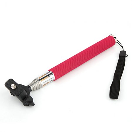 ST-55 B-Type Handheld Digital Camera Monopod Tripod Bottom Bracket for GoPro Red