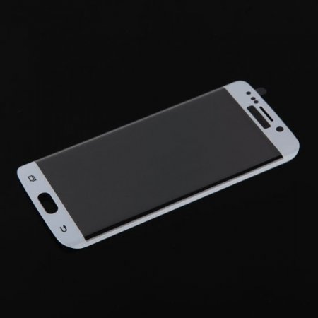 0.4mm Electroplating Tempered Glass Screen Protector for SAMSUNG S6 Edge White
