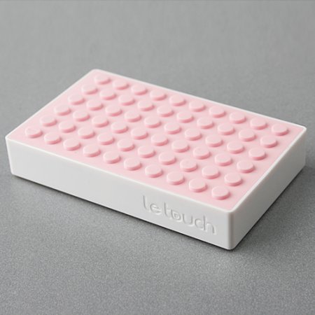 Le touch 4000mAh Universal Power Stone Power Bank Double USB for iPhone iPad Smart Phone Tablet- Pink