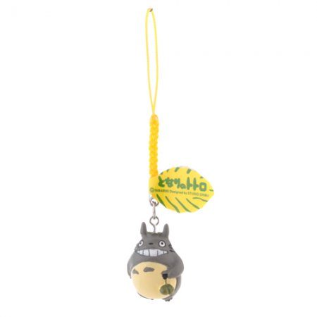 Funny and Vivid Totoro Style Resin Cellphone Pendant with Yellow Strap