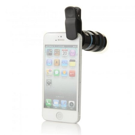 LIEQI LQ-007 8X Zoom Mobile Phone Telescope Lens with Universal Clip Blue