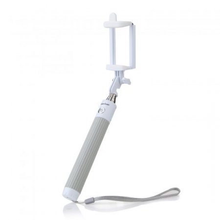 All-in-one Extendable Bluetooth Monopod One-click Photographic Selfie Stick Gray