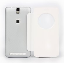 Original S-View Flip Cover Protective Case for Elephone P8000 Smartphone- White