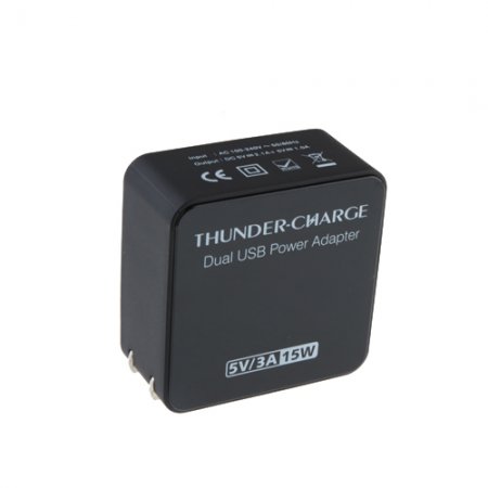 Universal 3A/5V Dual USB Power Adapter