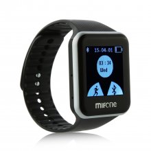 MIFone W15 2.5D Sapphire Glass Smart Bluetooth Watch 1.5" Screen TPSiV Safe Strap Black