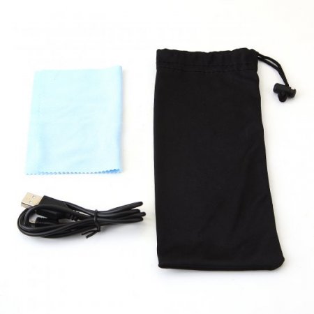 SG08-BT 3D Active Shutter Glasses LCD Lens for TV Projectors Support Bluetooth Black