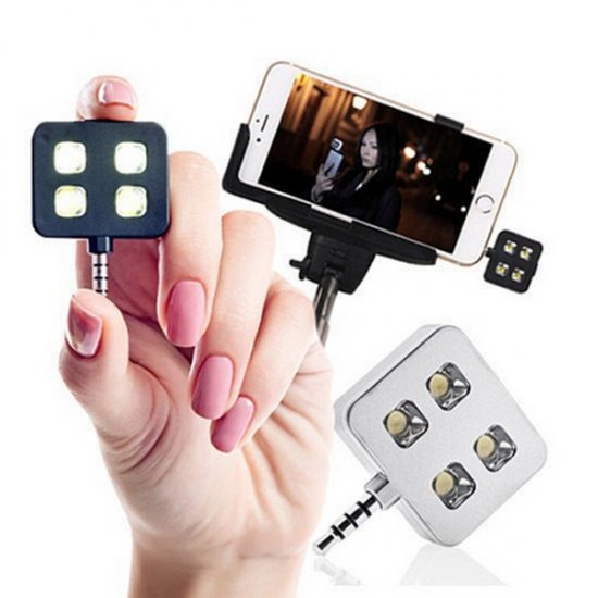 Icanany RK06 Selfie Using Sync LED Flash iblazr LED for Wired Monopod Camera iPhones