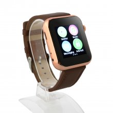 Atongm AW08 Bluetooth Watch Smart Watch with Call MMS Pedometer Anti-lost Brown