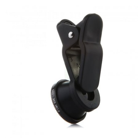 3 In 1 Universal Clip Mobile Phone Lens for Mobile Phones iPhone 4 4S iPad Black