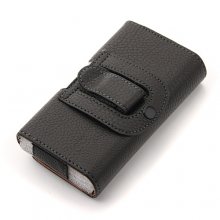 Magnetic Closure Protective Leather Case Cover for Samsung i9100 i9003 S4 HTC ONE S Black