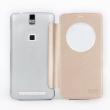 Original S-View Flip Cover Protective Case for Elephone P8000 Smartphone- Golden