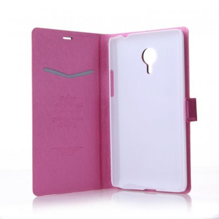 Fashion Leather Flip Cover Stand Case for MEIZU MX4 Pro Smartphone Rose