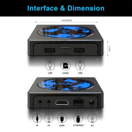 X98 mini QHDTV Smart TV Box Amlogic S905W2 Android 11 IPTV Box