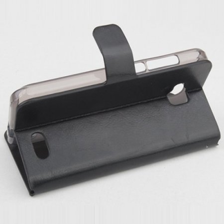 Protective PU Leather Flip Case for ZOPO ZP700 Smartphone Black