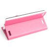 Protective PU Leather Flip Case for JIAYU G6 Smartphone Rosy