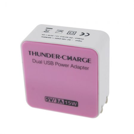 5V 3A Dual USB Power Adapter