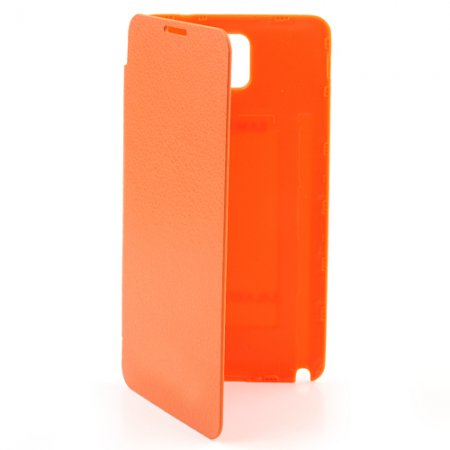 Portable Leather Flip Case Cover for Samsung Galaxy Note III Orange