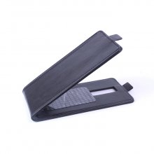 Leather Flip Cover Case Stand for Leagoo Lead 1 Smartphone Black