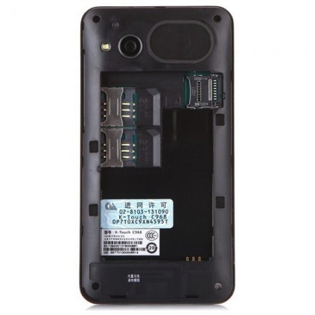 K-Touch C968 Smartphone Android 2.3 MTK6515M 1.0GHz 4.0 Inch WiFi Bluetooth- Black