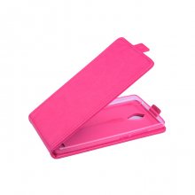 Leather Flip Cover Case Stand ZTE V5 MAX Smartphone Pink
