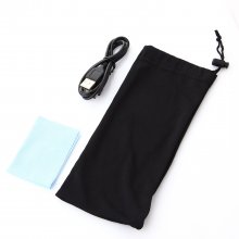 SG08-DLP 3D Active Shutter Glasses LCD Lens 96-144Hz for DLP-Link 3D Projector Black