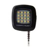 Mini Flash Lamp Portable Lighting Equipment with 3.5mm Audio Plug Black