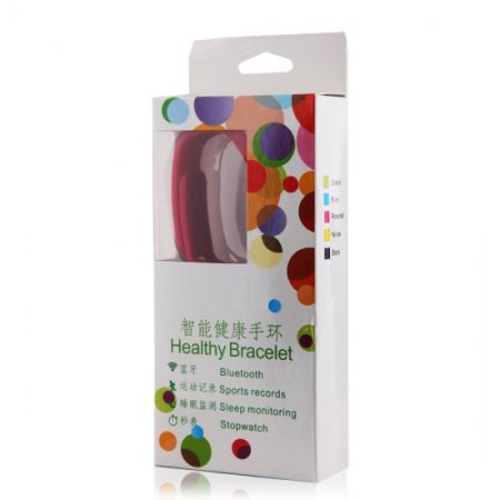 OLED Bluetooth Healthy Bracelet for Android Smartphones Rose