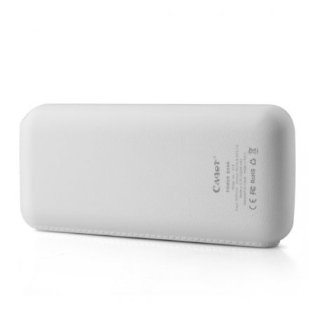 Cager B16 12000mAh Dual USB Power Bank for iPhone iPad Smartphone White