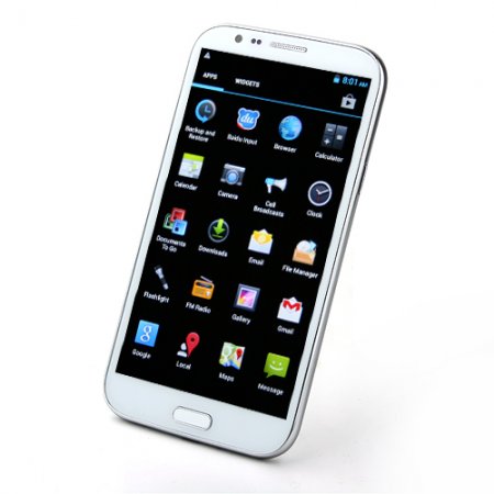 Tengda S7599 Smartphone HD Screen 1GB 16GB Android 4.2 MTK6589 Quad Core 5.8 Inch 12.0MP Camera- White