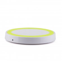 Q5 Portable Mini Wireless Charger Pad for Qi Compliant Devices Yellow&White