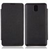 Portable Leather Flip Case Cover for Samsung Galaxy Note III Black