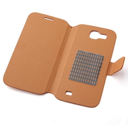 Quality Protective Flip Cover Case with Magnet Closure for Star S4 Smartphone Brown