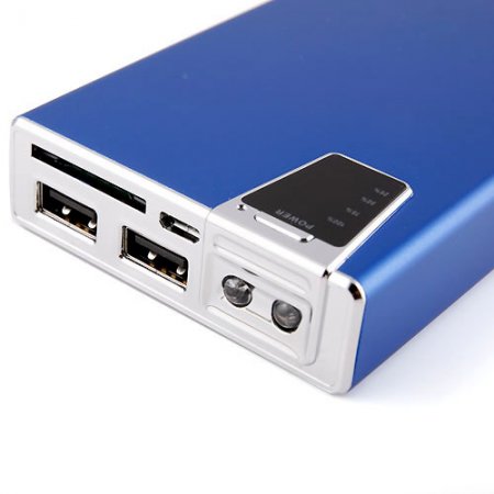 20000mAh Cager B030-8 Intelligent Power Bank With SD Slot for iPhone iPad iPod Cell Phones
