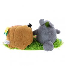 Totoro and Stump Pattern Plush Decorative Mobile Phone Holder