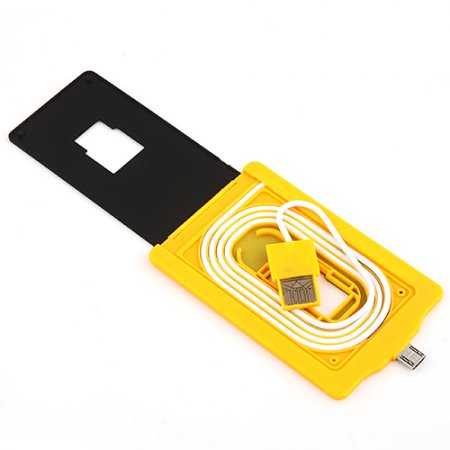 Portable Card Type Micro USB Data Cable for Cell Phones Tablet PC
