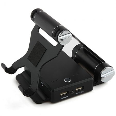 Dual-USB Metal Mobile Power Bank with Stander for Mobile Phone Tablet PC PSP