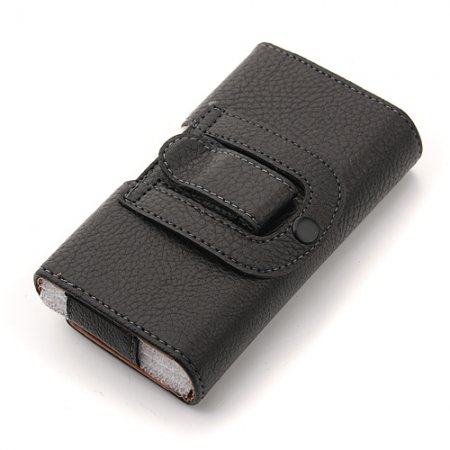 Magnetic Closure Protective Leather Case Cover for Samsung i9100 i9003 S4 HTC ONE S Black