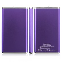 Portable Ultra-thin Mobile Power Bank 4400mAh for Mobile Phone Tablet PC 5 Color