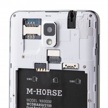 M-HORSE N9000W Smartphone Android 4.2 MTK6572W 5.5 Inch Air Gesture GPS 3G - White