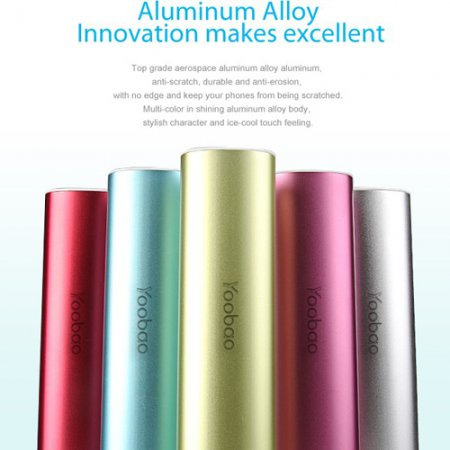 YooBao YB-6014 10400mAh Mobile Power Bank for Mobile Phone 5-color