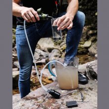 Portable Water Purifier Outdoor Water Filtration System for Wildness Camping & Hiking Survival Relief Support